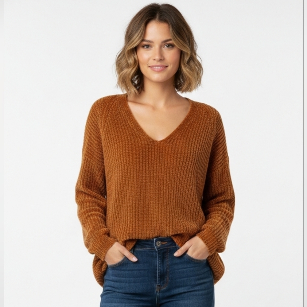 a new day sweater mustard yellow XL